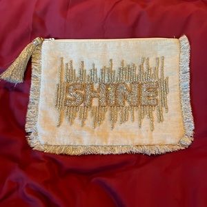 Beaded utility bag.